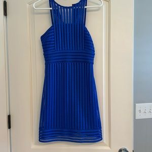 Lilly Pulitzer crochet shift dress XS brilliant blue